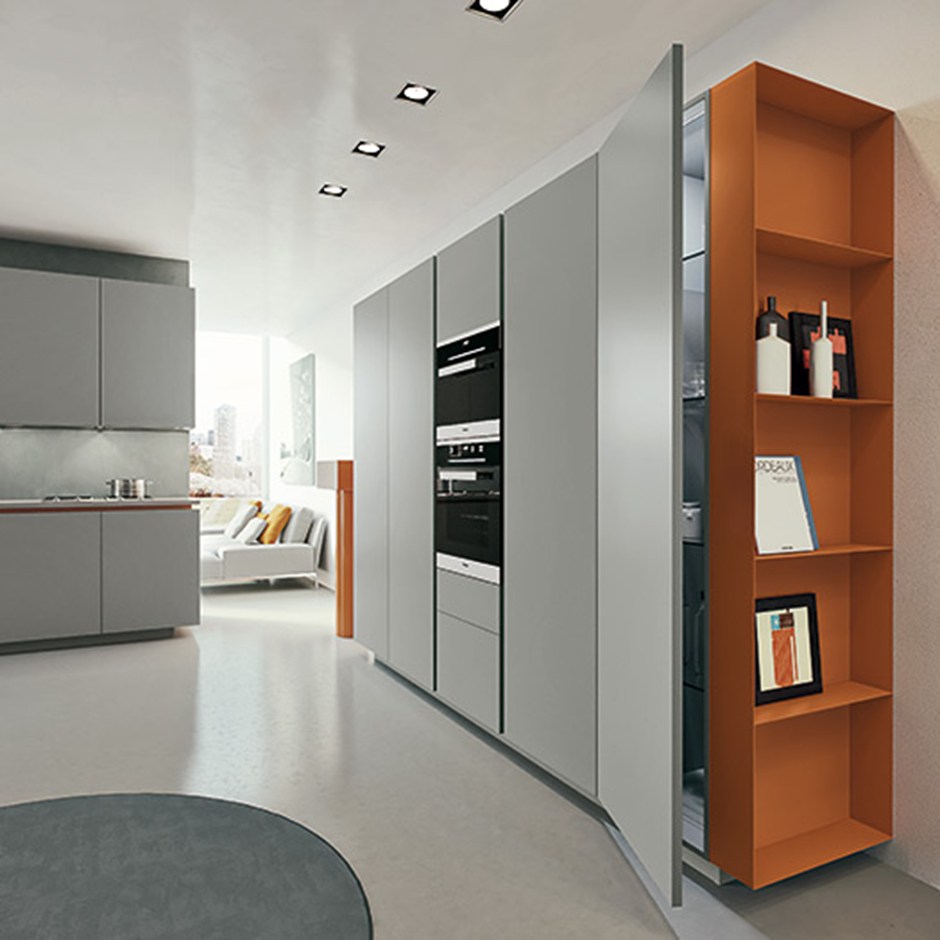Kitchen open wall unit