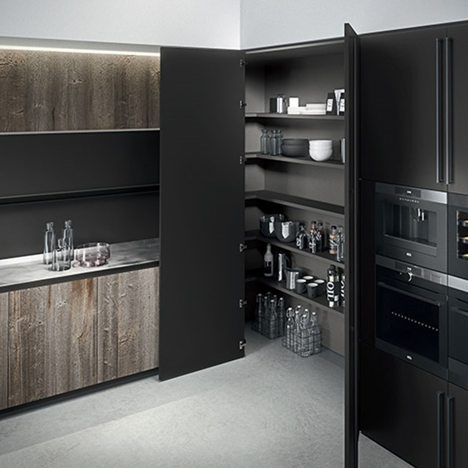 Modern kitchen pantry cupboard
